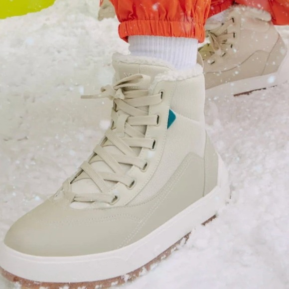 Vessi Cream Beige Women's Winter Rain Boots - Picture 12 of 12